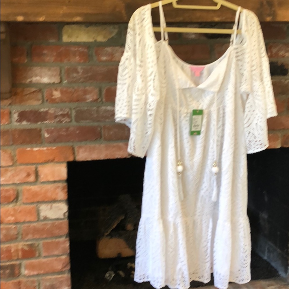 Lillian Pulitzer white lace dress!